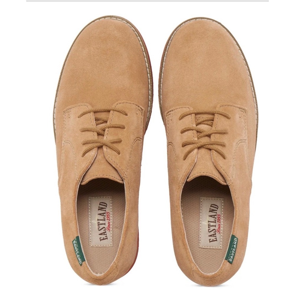 Eastland Women Buck Tan Suede Oxford Shoes Size 8.5 Granolagirl Crunchy Gorpcore